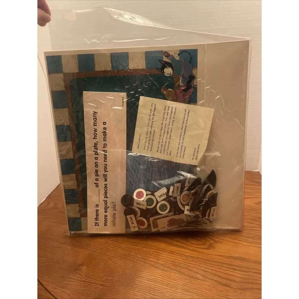 Vintage Lakeshore Fraction Action Complete Activity Kit NEW SEALED Loreen Leedy